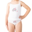 Caraco fille éléphant en coton stretch