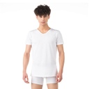 T-shirt col v homme en coton bio