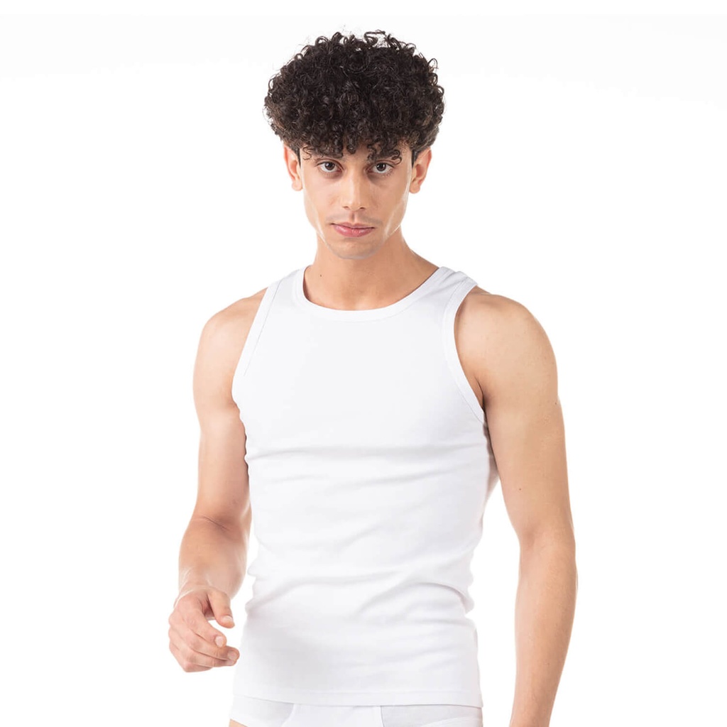 Singlet thermique homme en maille interlock