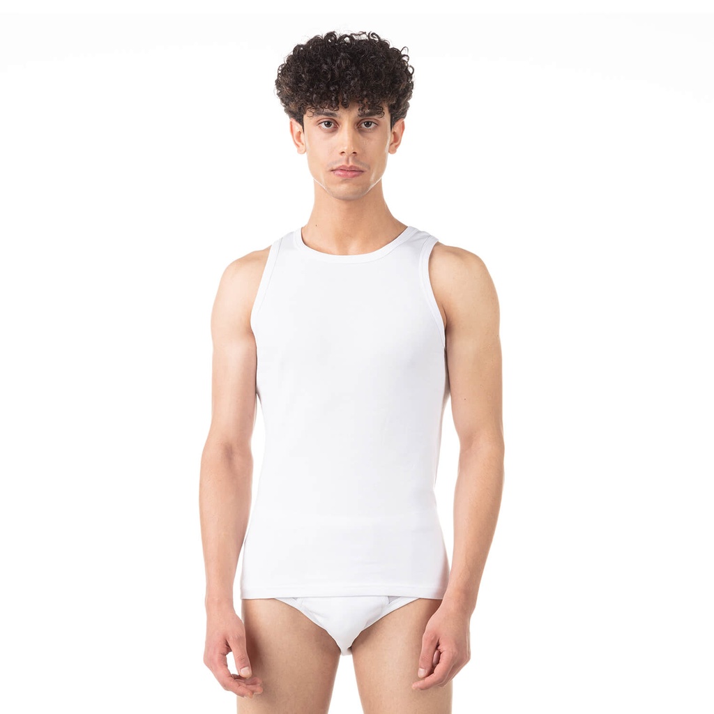 Singlet thermique homme en maille interlock