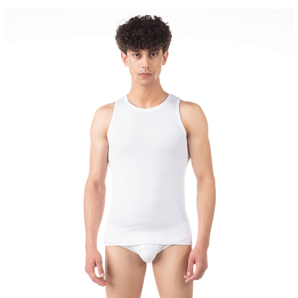 Singlet homme en coton pur