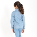 Chemise en jeans fille avec patch