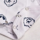 BODY BEBE MANCHES LONGUES IMPRIME (PETIT POIS BLEU / OURSON)