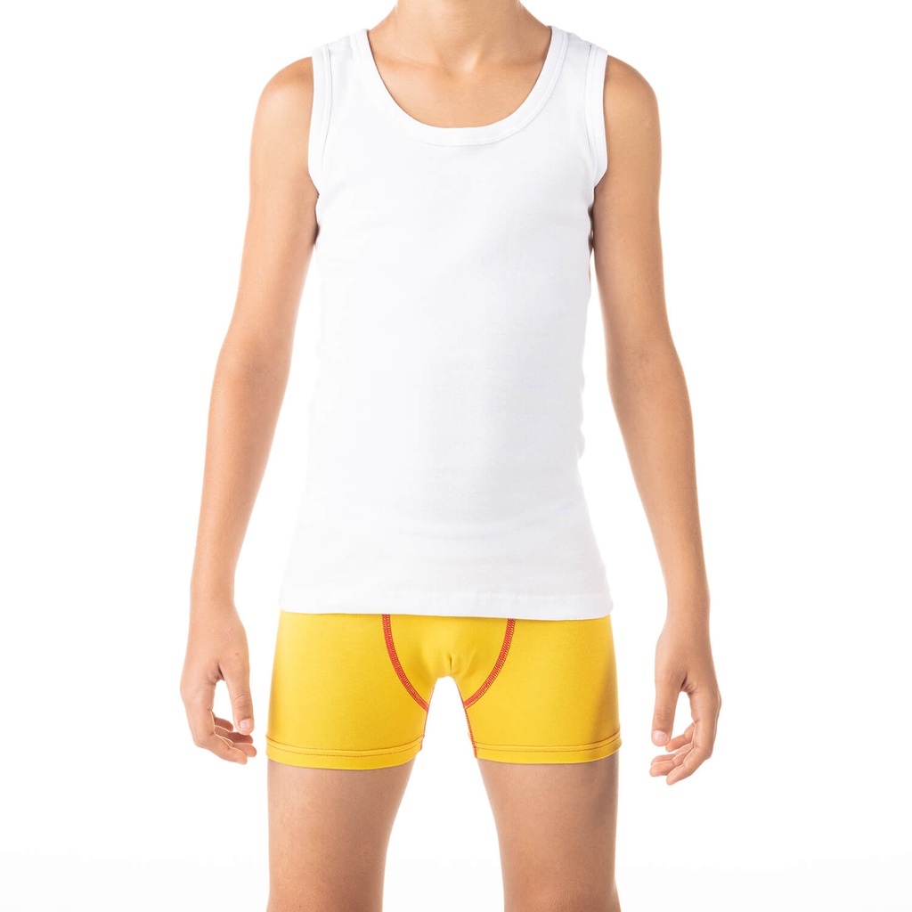 Singlet garçon en coton pur