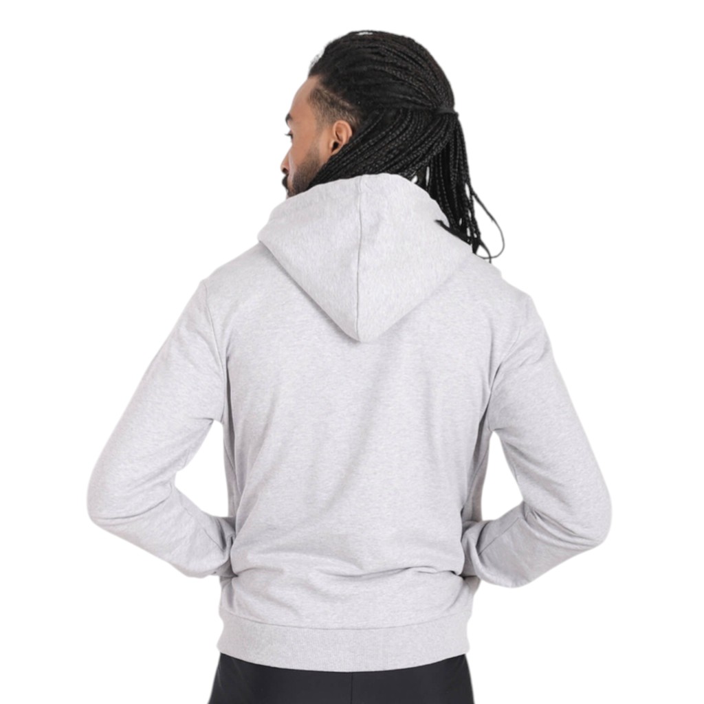 Hoodie zippé homme avec broderie