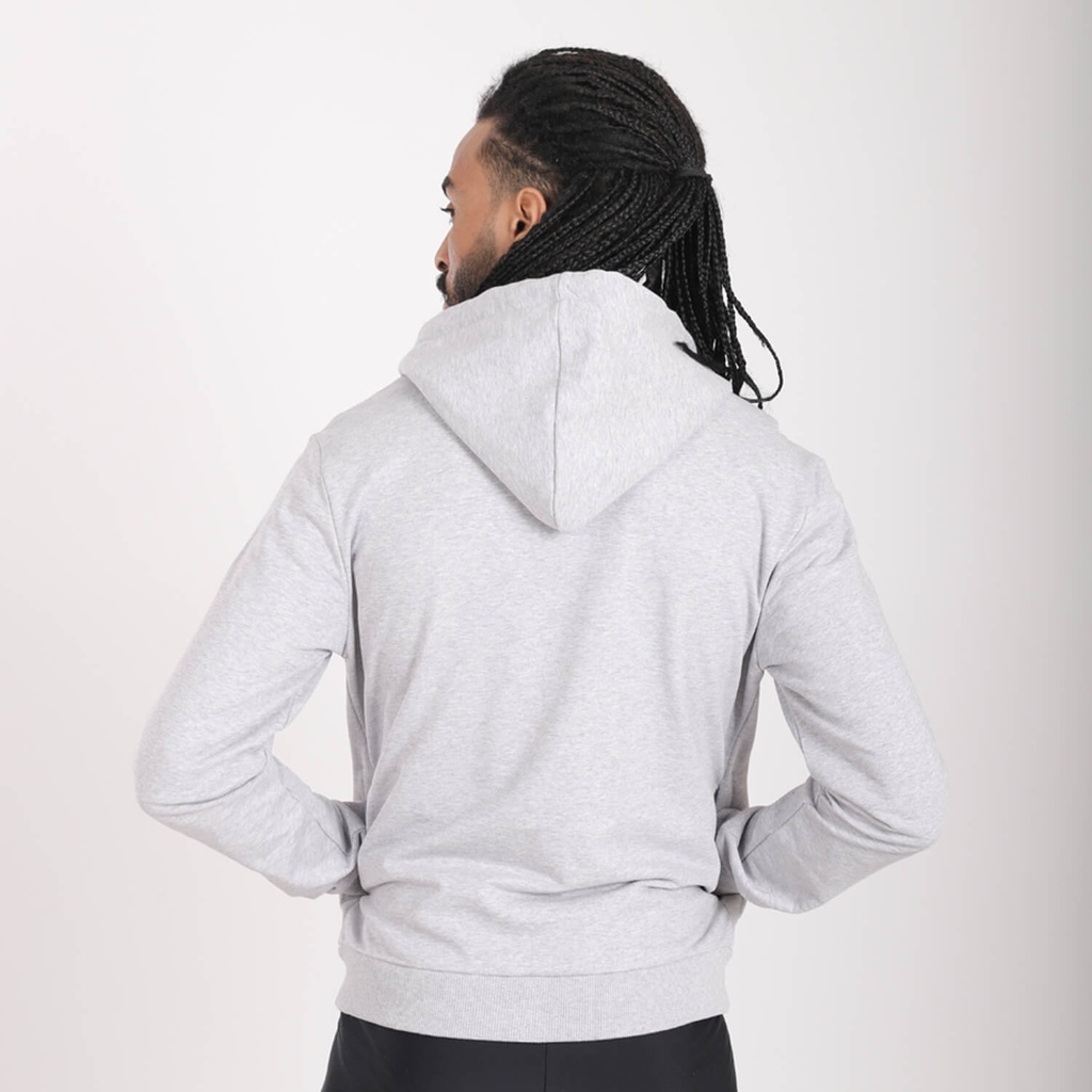 Hoodie zippé homme avec broderie