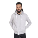 Hoodie zippé homme avec broderie