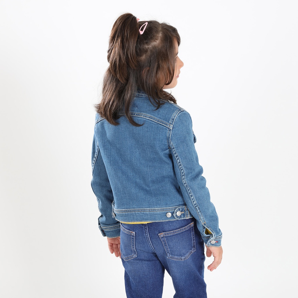 Veste slim fille en jeans