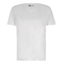 T-shirt col V grandes tailles en coton pur