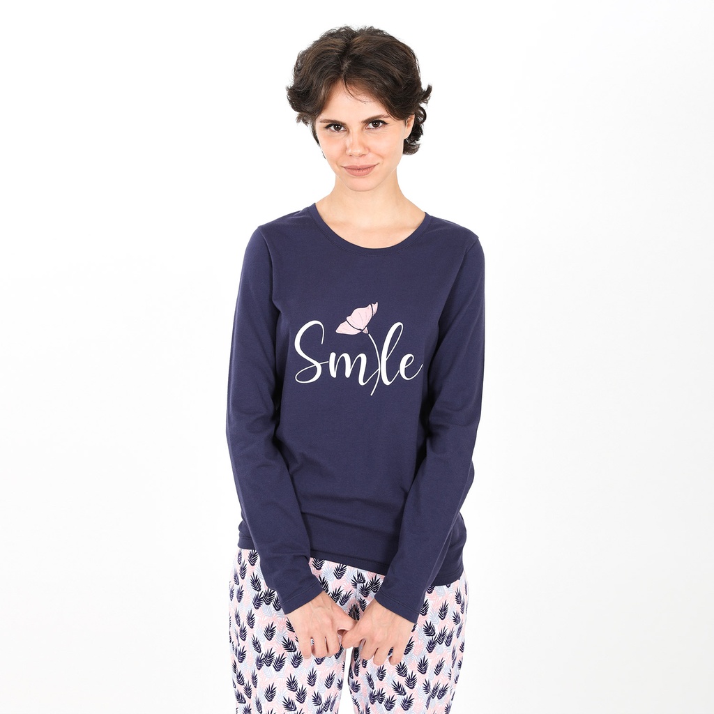 Pyjama femme manches longues SMILE