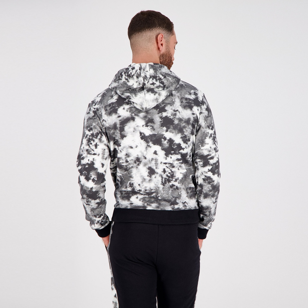 Hoodie homme imprimé tie dye