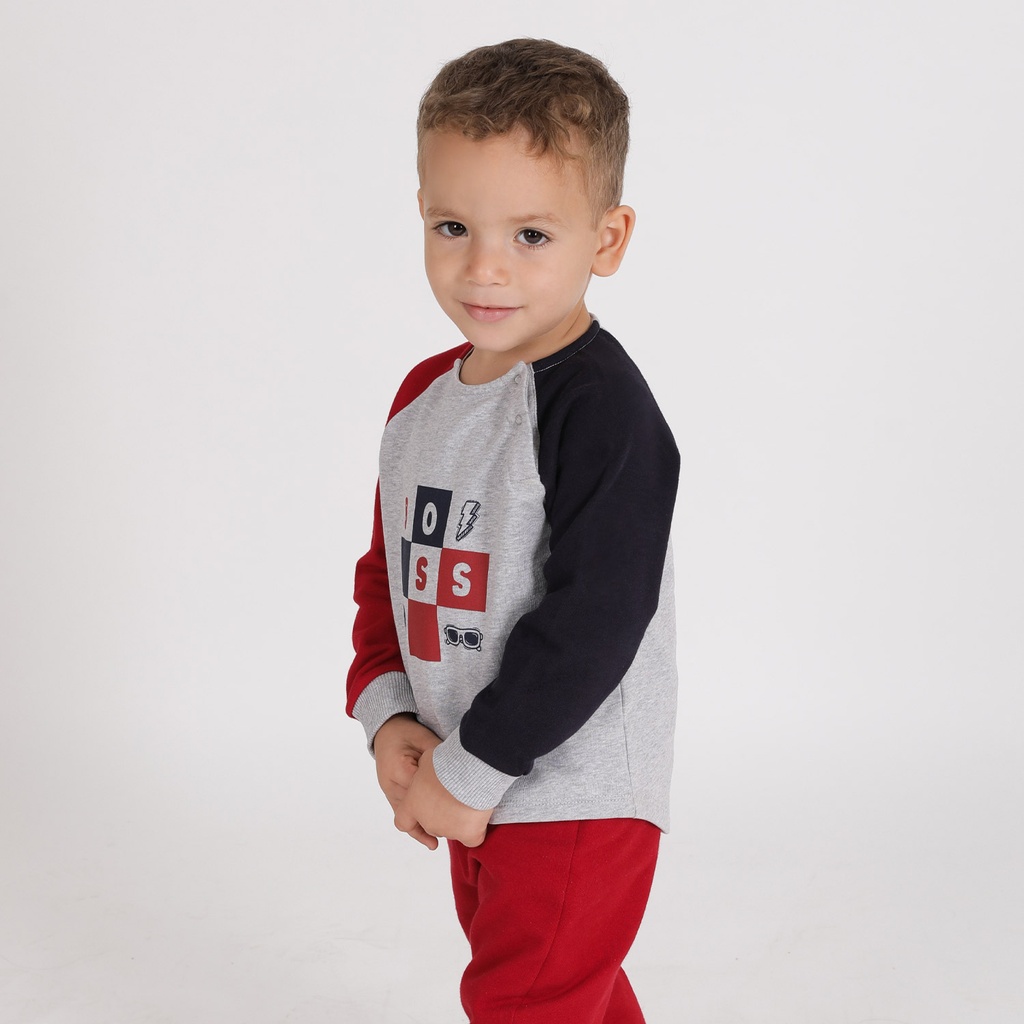 Sweat bébé manches raglan BOSS