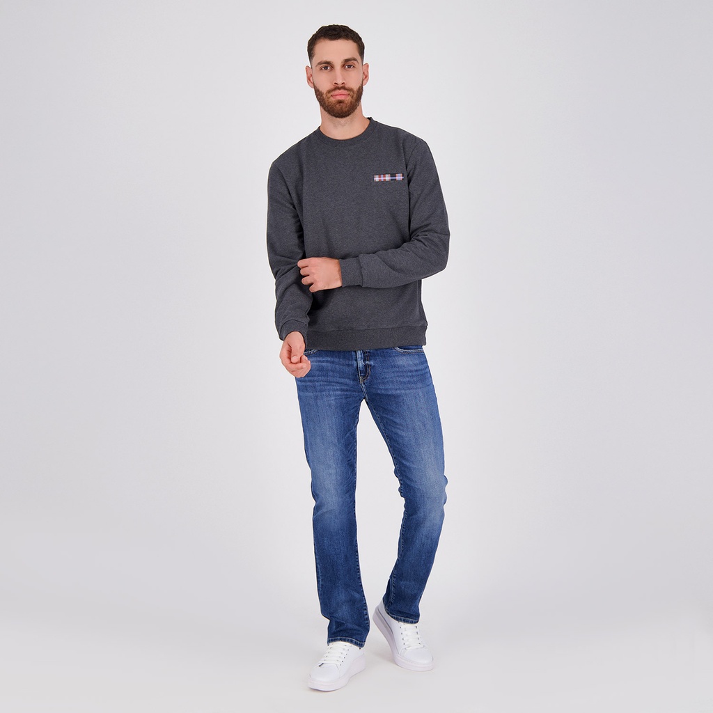 Sweat  homme avec poche passepoilée CARREAUX