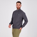 Sweat homme col montant avec zip et broderie