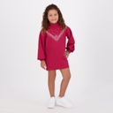 Robe sweat fille col cheminée BANDANA