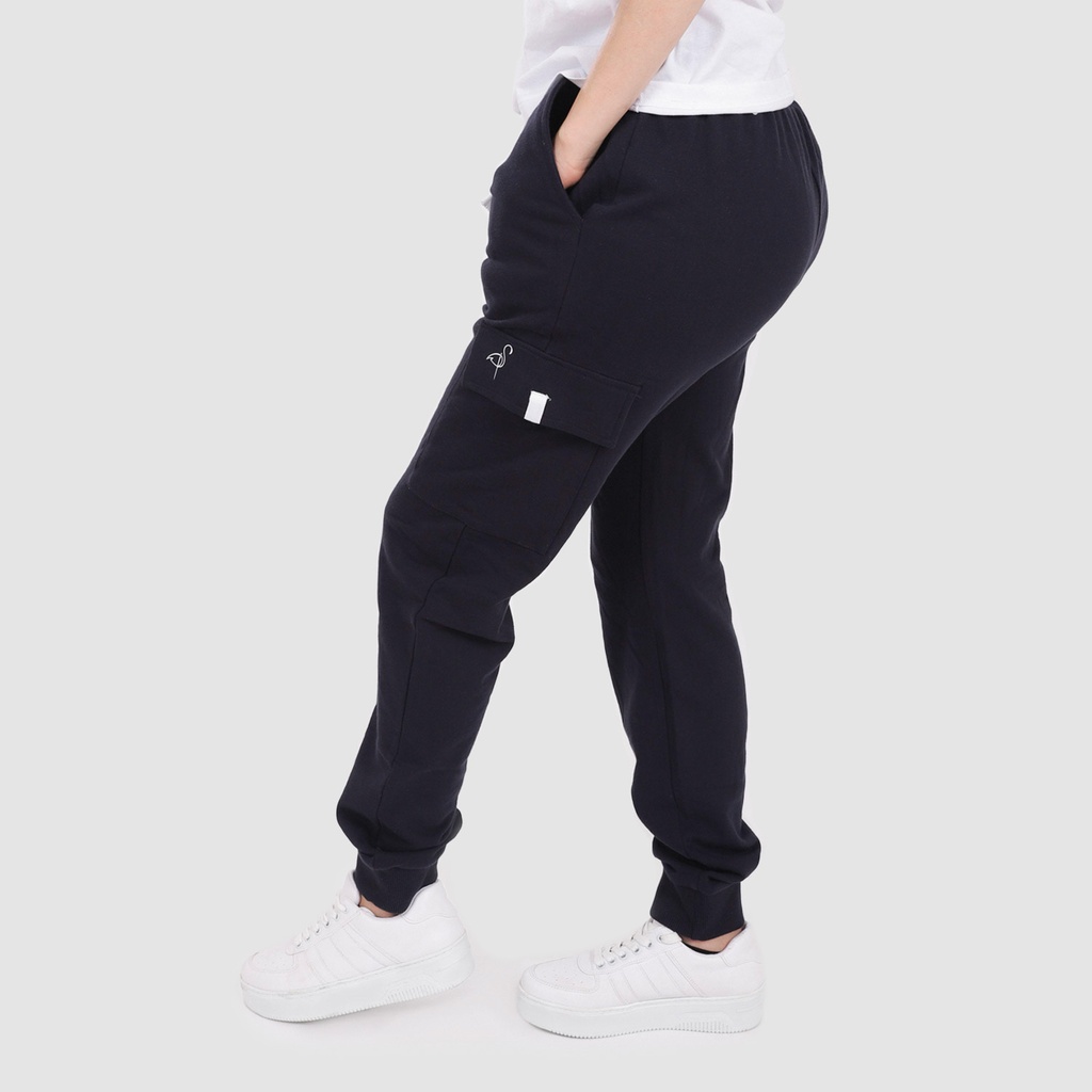 Jogger femme en molleton avec poches cargo