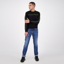 Sweat homme avec piping fluo