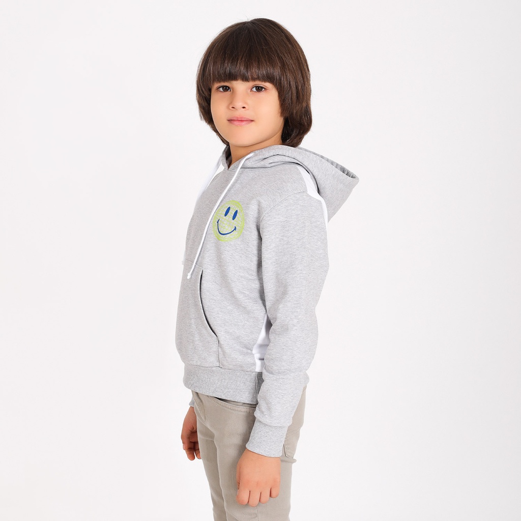 Hoodie garçon avec dos contrasté WORLD WIDE