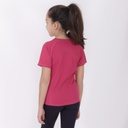 T-shirt de sport fille manches courtes avec logo