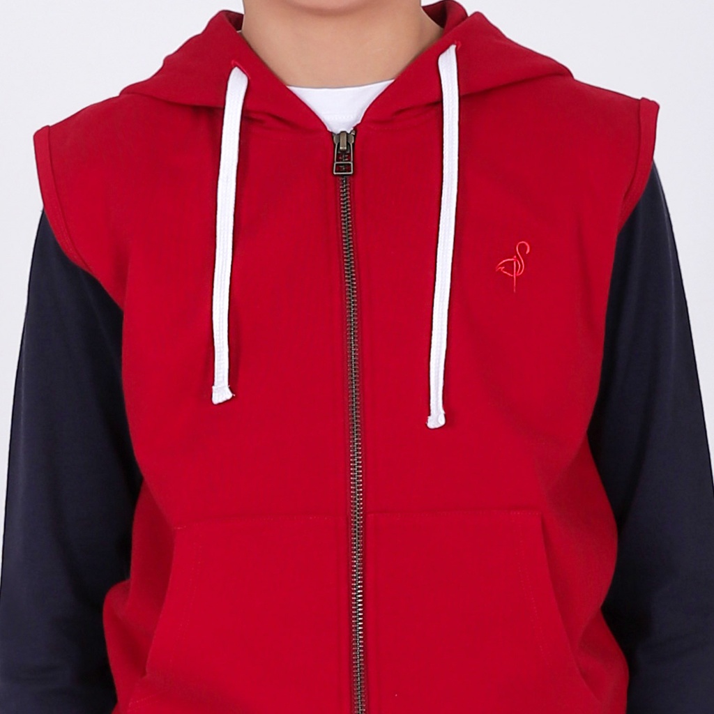 Hoodie zippé garçon sans manches