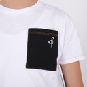 T-shirt garçon contrasté avec poche كون YOURSELF