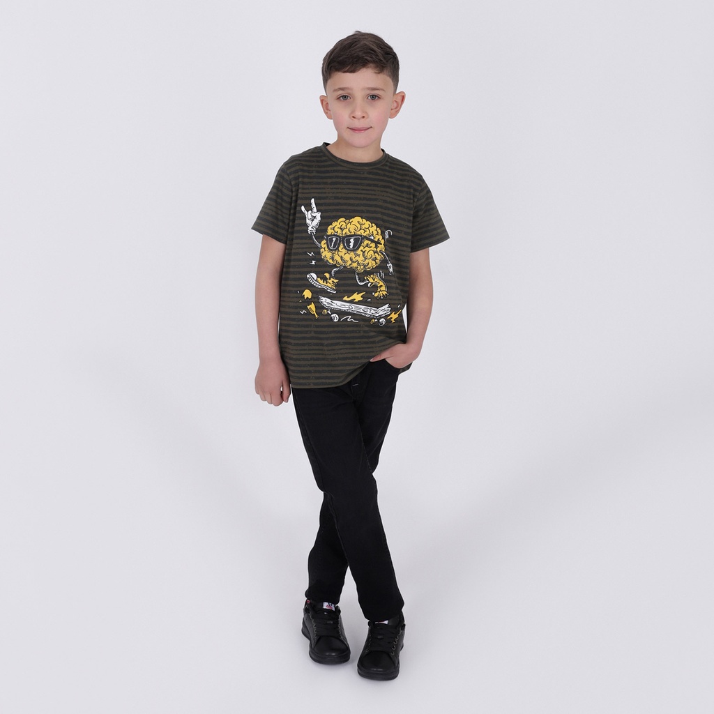 T-shirt garçon manches courtes SKATE BRAIN