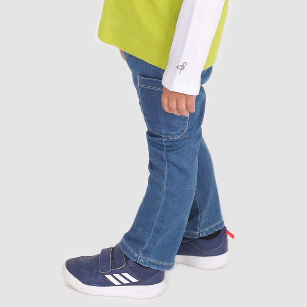 Pantalon cargo bébé en jeans