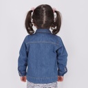 Veste bébé en jeans avec volant