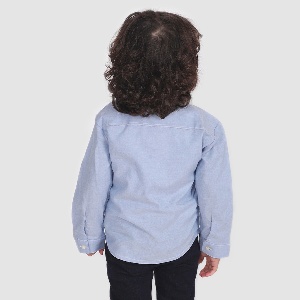 Chemise bébé manches longues à fines rayures