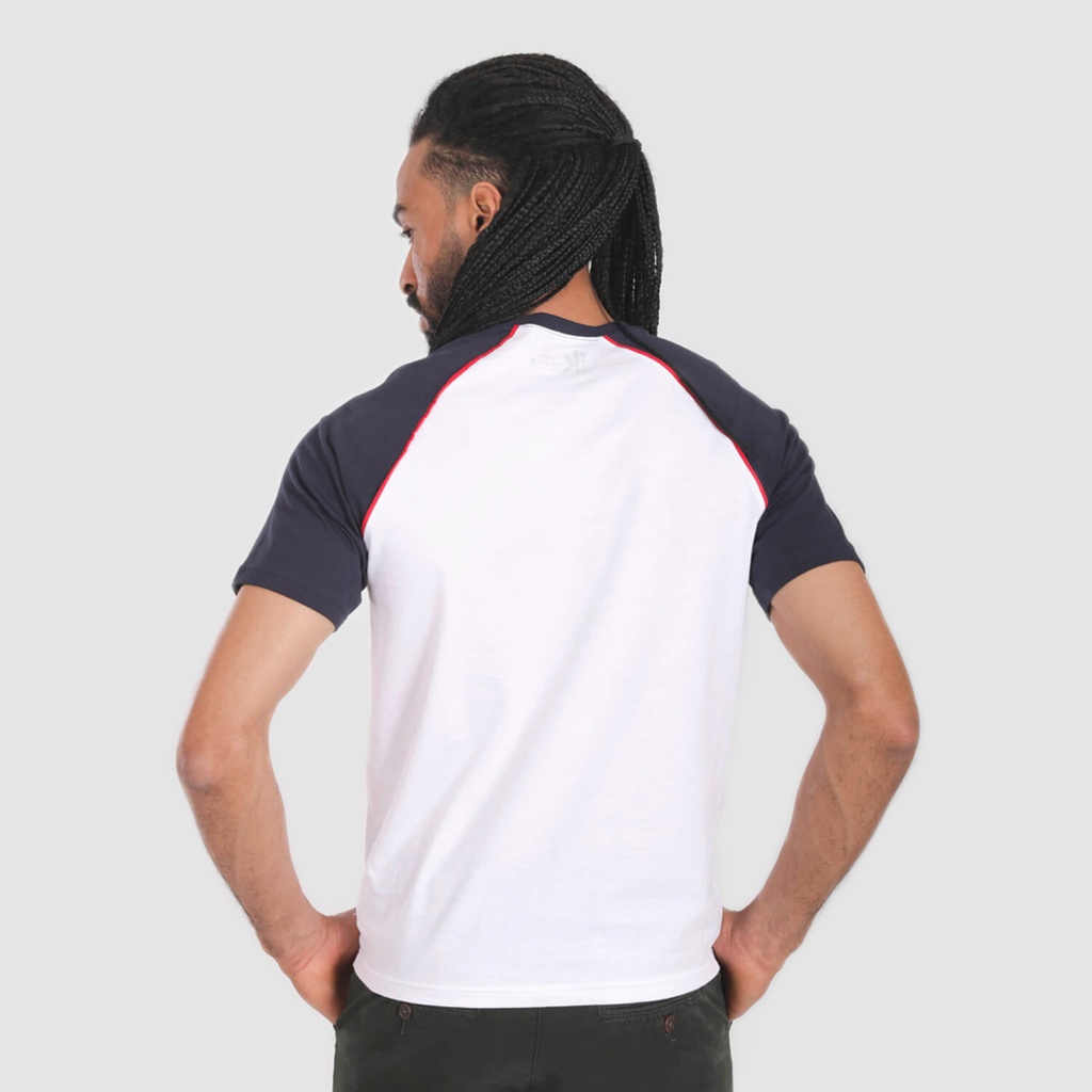 T-shirt homme manches raglan avec pipping