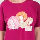 T-shirt crop femme THE THREE GIRLS