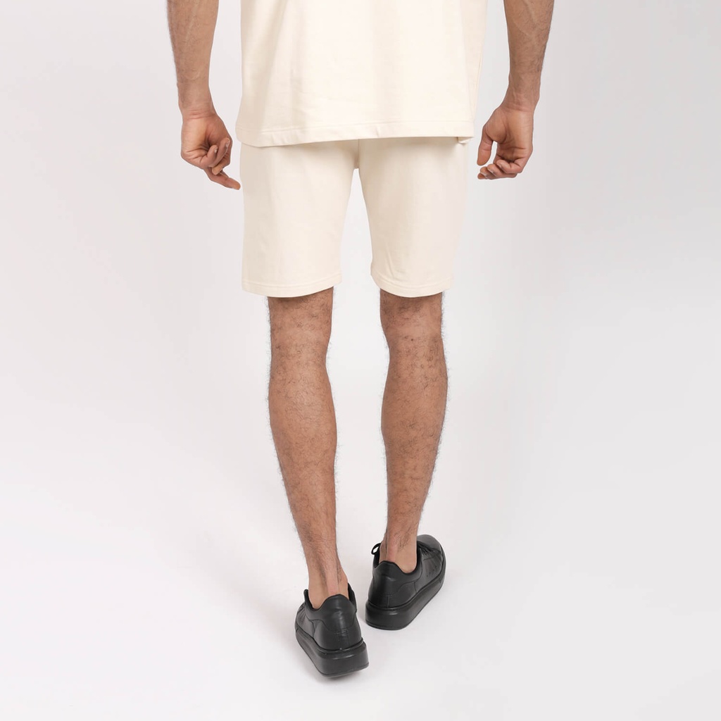 Short homme en molleton avec broderie