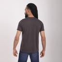 T-shirt homme manches courtes col tunisien et poche passepoilée