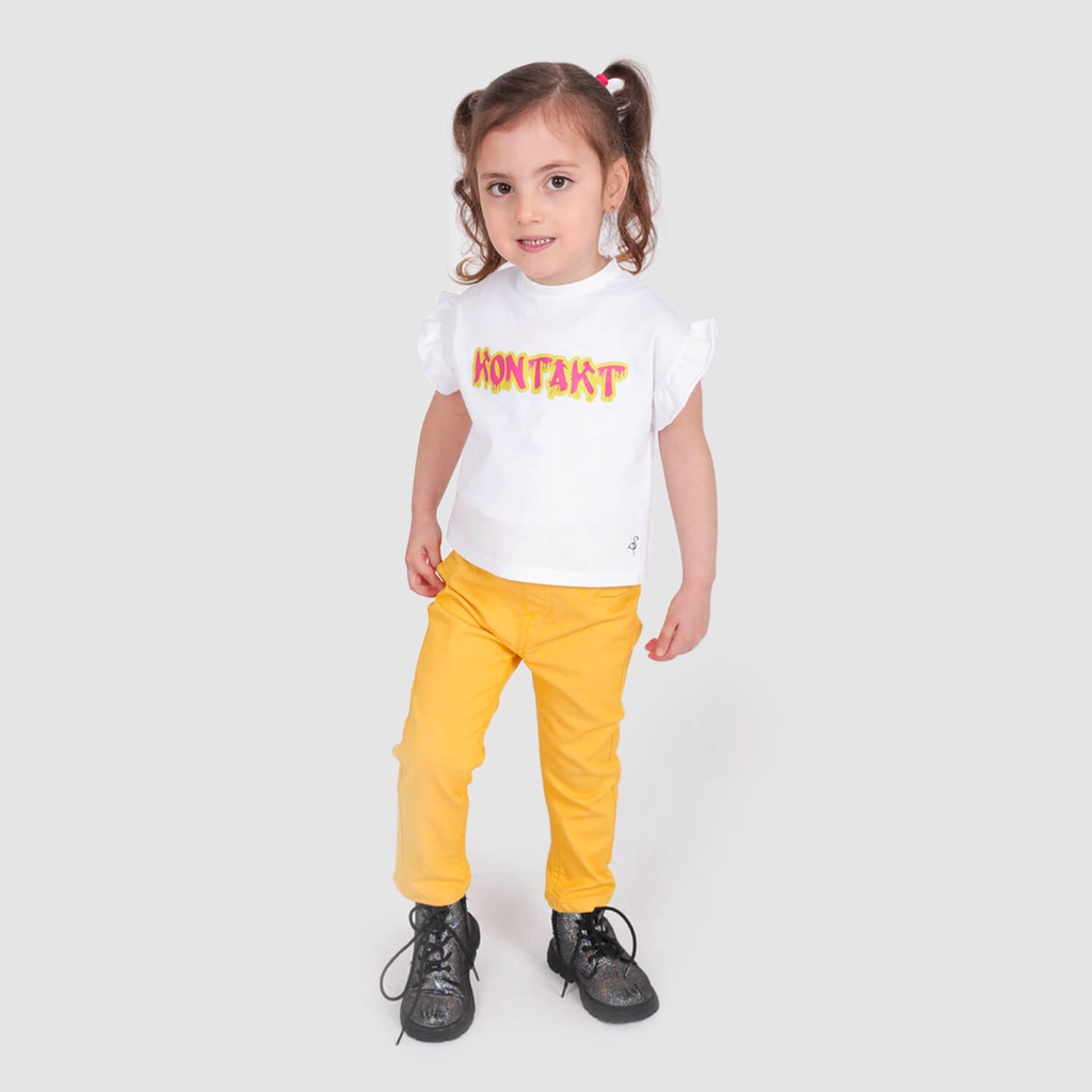 T-shirt bébé manches courtes avec volant KONTAKT