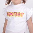 T-shirt bébé manches courtes avec volant KONTAKT