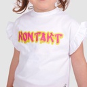 T-shirt bébé manches courtes avec volant KONTAKT