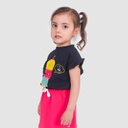 T-shirt bébé manches courtes avec volant بنَّة على بِنَّة