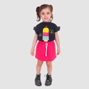 T-shirt bébé manches courtes avec volant بنَّة على بِنَّة