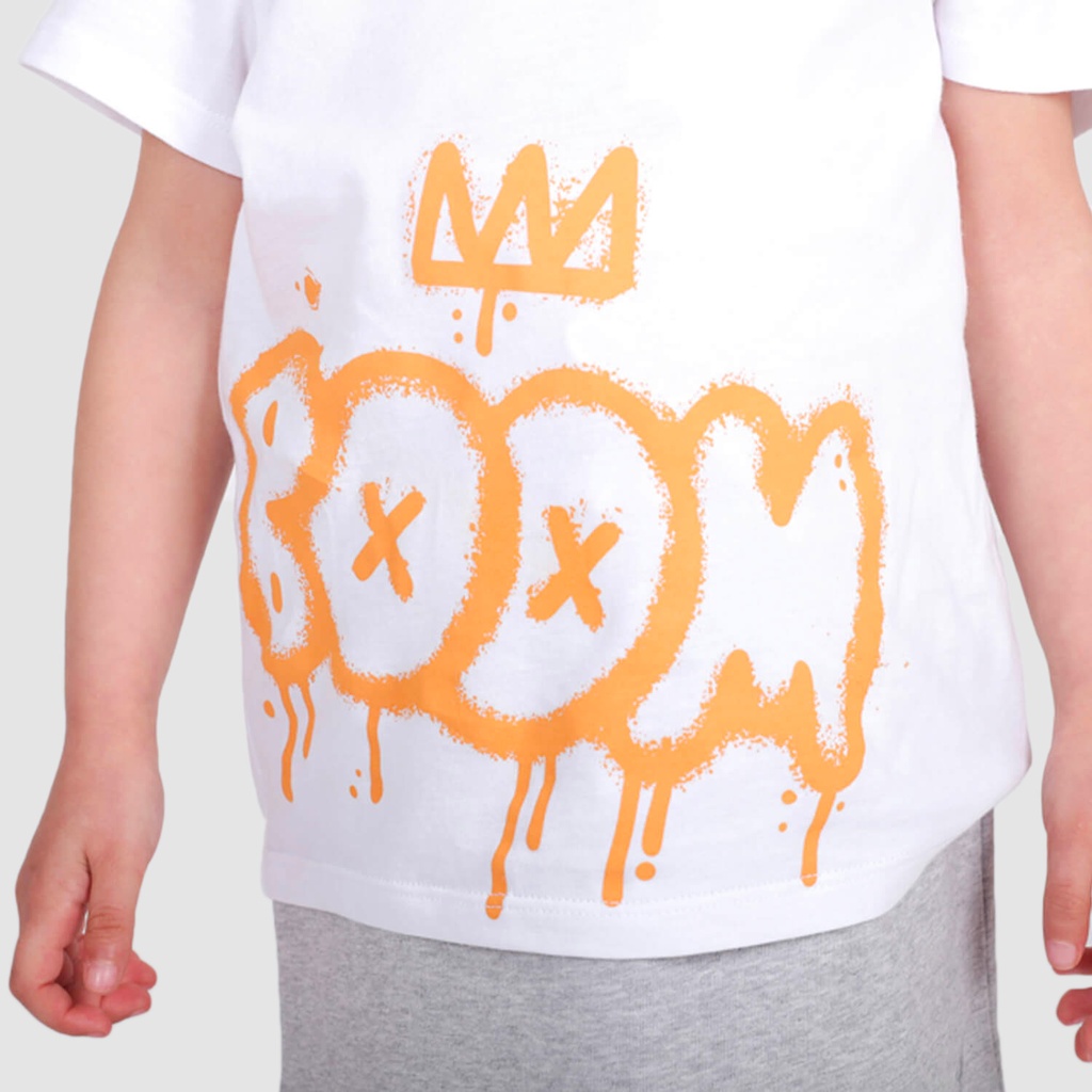 T-shirt oversized bébé manches courtes BOOM