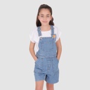 Salopette fille en jeans