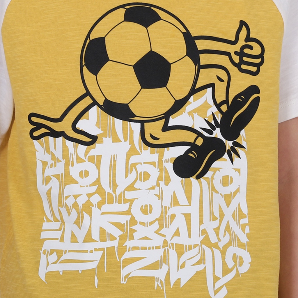 T-shirt garçon manches raglan FOOTBALL