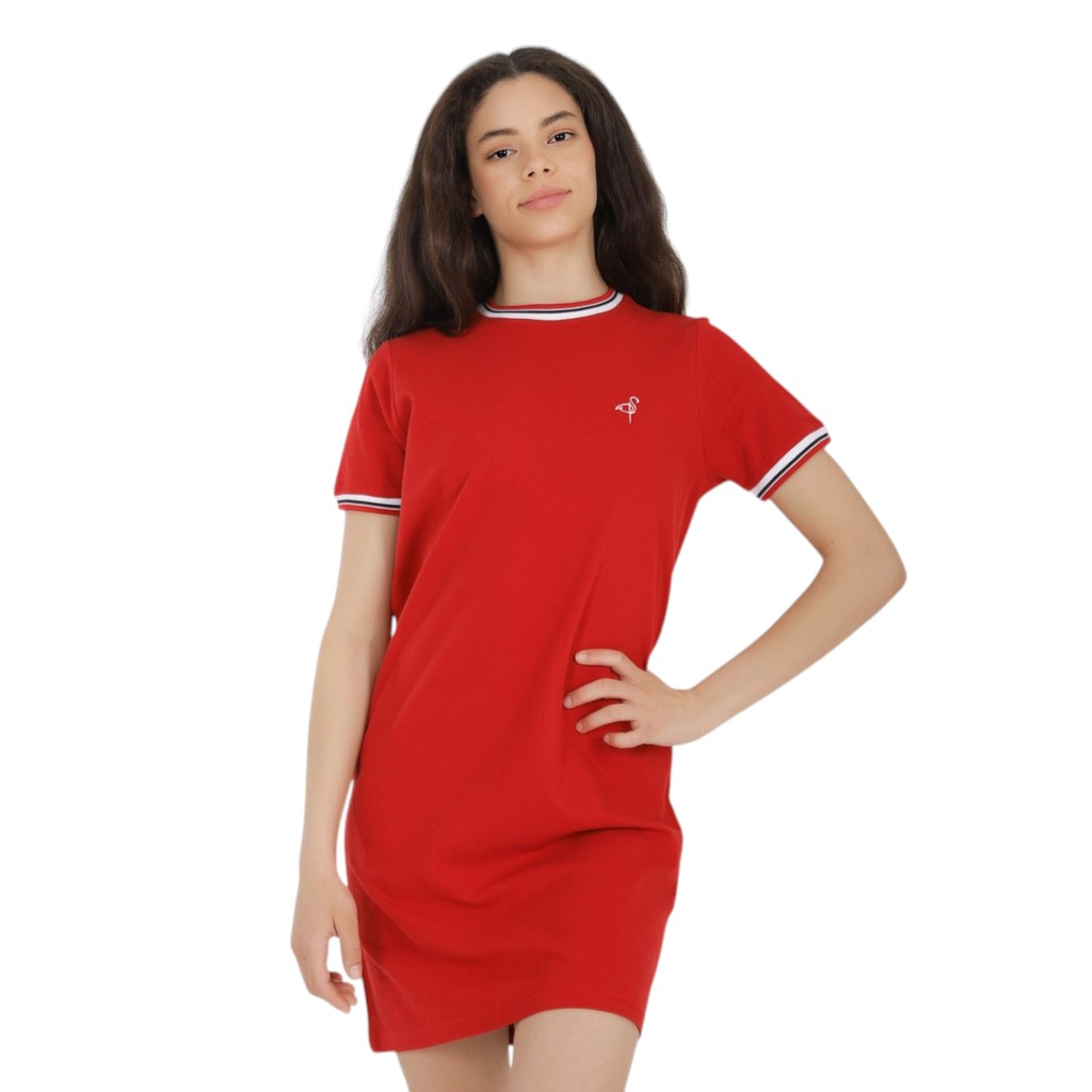 Robe femme en piqué de coton