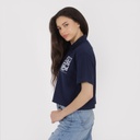 Polo crop femme manches courtes تطيب الحياة لمن لا يبالي