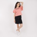 T-shirt femme manches courtes avec volant  كون كيما إنتي