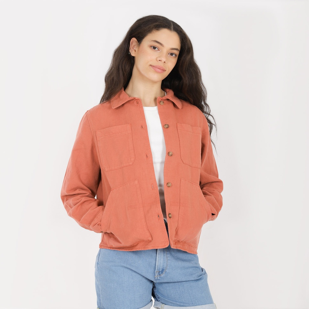 Veste workwear femme en lin