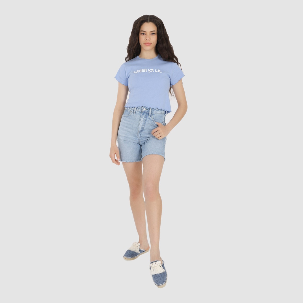 Straight short femme en jeans - NERMINE