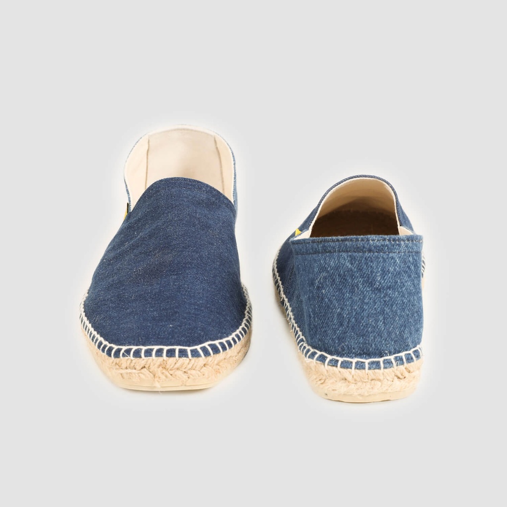 Espadrilles homme bi-couleur en jeans