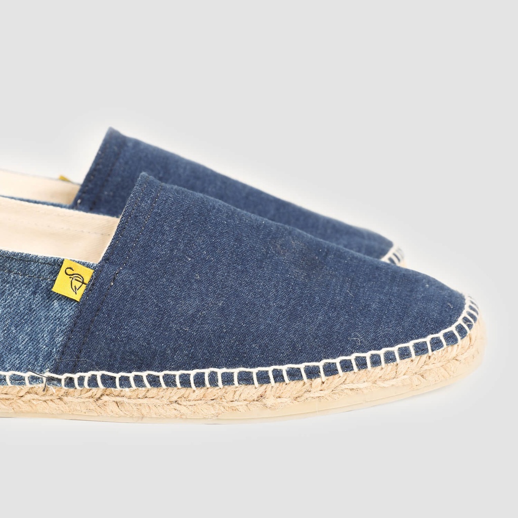 Espadrilles homme bi-couleur en jeans