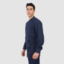 Chemise col tunisien homme en jeans - TAMIM