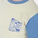 T-shirt garçon manches courtes contrastées SIDI BOUSAID